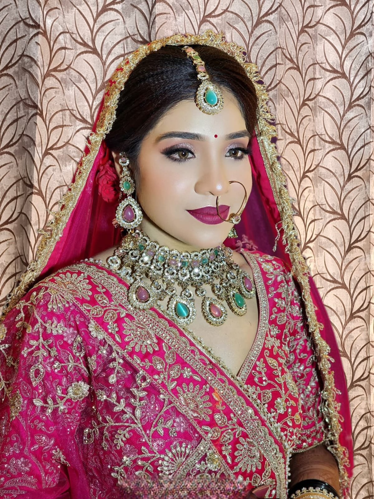 Bridal getting ready for her marriage from palak beauti care in morar gwalior