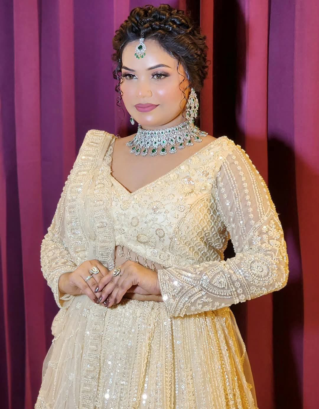 Party makeup for a function at Palak Beauty Care in Morar, Gwalior