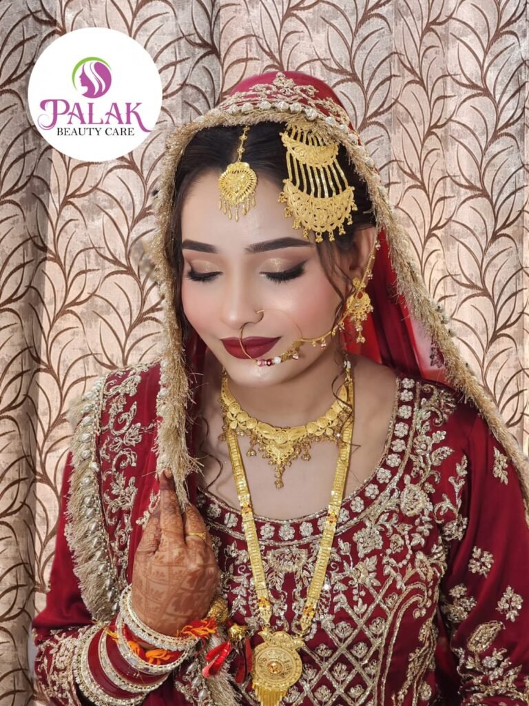 Traditional Muslim Nikah makeup look in Gwalior